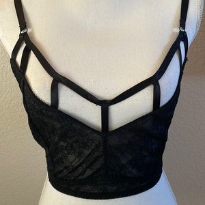 NWT Torrid Sexy Black Strappy Bralette Bra Lingerie
